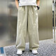 
Children's clothing boys summer mosquito-proof pants 2025 new summer style summer sports thin pants medium-sized children's boy trend BBE-D093 [Khaki] 160