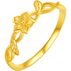 Saturday Lucky Yellow 18K Gold Ring Female Flower Birthday Gift C0114758 No. 12
