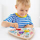 Cipu Montessori Baby Children's Homemade Board Accesorios de bricolaje Accesorios de bricolaje Junta de agujeros de juguete Montessori Educación temprana de la tabla Océana Océano Mazio