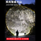 伯班克德国手电筒强光200000流明穿天炮三千米户外专用超长续航小型便携 双锂电【升级G9900白激光】液晶电显+可充手机