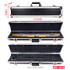 Huamei 966/866 Caja dura de tubo para el cabello Jiuyu Hard Caja de aluminio Caja dura maleta Caja de almacenamiento de instrumentos musicales Modelo personalizado Zhuoen Jiuyu Tubo de cabello Caja dura especial