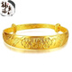 XCL Hong Kong Duty Free 9999 Real Gold Dragon and Phoenix Bracelet Women's Gypsophila Gold Solid Sand Gold Bracelet Bracelet Dragon and Phoenix Bracelet with Gift Box