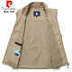 Pierre Cardin Neue Herrenweste Frühling und Herbst Dünne, atmungsaktive Pferdesklammjacke Herren-Gelegenheitsweste mittleren Alters und ältere Mehrfach-Pocket-Weste 99 Meter Weiß 2xl 145-160jin [Jin ist 0,5 kg]