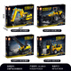 LEGO Engineering Truck Excavator Hidráulico Bulldozer Crane Asamblea de carretilla Morder