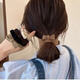 Jisenjia [Piezas preferidas de 10 piezas] Cordera de cabello de gama alta con anillo de cabello de la corbata de lazo para la banda de goma del cabello de la corbata de la cola alta con corbata de la cola de caballo [5 colores mixtos]