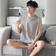 Langsha Pajamas de hielo para hombres Pajamas para hombres VEST Summer Maneveless Modelo delgado Modelo de ropa modal Conjunto de ropa para el hogar 2025 Nuevo modelo 12023 3XL Recomendado 160-185Jin [Jin es igual a 0,5 kg]