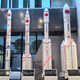 Skyhawk Model Rocket Modelo Long March 2f5b9789 Rocket Tiangong Space Station Yutu Moon Rover Modelo satélite Rockete blanco 1.12 metros de altura con base 1.35 metros