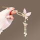 Su Shiliu New Chinese Style Butterfly Hairpin for Women Ancient Style Pearl Tassel Step Shaker Hairpin Temperament Hairpin Hanfu Accessories Purple Butterfly Tassel Hairpin