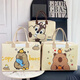 Neuer Cartoon -Reisetasche faltbare Aufbewahrungsbeutel mit großer Kapazität Exquisite Filzgepäckbeutel kann für Lieferbeutel Khaki tragbarer Orangenbär 40*30*20 Putt werden