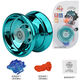 Timini internet celebrity yoyo children's glowing yoyo yoyo live sleep automatic roving boy uu ball introduction beginner alloy yoyo [blue] 1