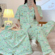 
Hanrui spring and summer pajamas for women cartoon milk silk three-piece set home clothes FS 14124 170 M