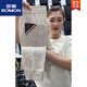 罗蒙（ROMON）2025夏季薄款冰丝速干格子拼色休闲裤男士潮流百搭宽松束脚哈伦裤 蓝色 30 (110125斤)