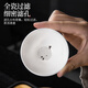 Easily shed mutton fat jade porcelain Kung Fu tea set for home office light luxury high-end teapot white jade tea cup Mid-Autumn Festival gift