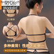 Hebilla frontal modal de hebilla cruzada ajustable para mujeres sin anillos de acero recolectando y recolectando pechos con encaje delgado y inferior de grosor, hermoso conjunto de sujetador de sujetador negro M 32/70ab [tapa delgada y gruesa 2c]