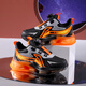 anta kids Anta official website pants shop boys' sneakers autumn and winter large children's leather waterproof children's shoes soft sole dad shoes Y12188 black and red [leather waterproof] 28 _Inner length 17.8 cm