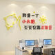 Wenshio Office Company Room Wall Decoration Corporate Culture Atmosphere Decoration Entering Image Employee Inspirational Slogan 12804 Small Sun-Big Red Head + Black + Medium Yellow Extra Large