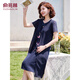 
Yu Zhaolin's mother dress summer short-sleeved dress middle-aged and elderly women's skirt Y232Q1424