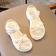 Huilirui Girls Sandals Summer 2025 New Fashion Children's Soft Sole Non-Slip Princess Beach Sandals and Slippers for Girls and Big Children's Shoes Beige Main Picture 32