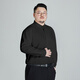 
Ayou Fat Plus Large Size Pullover Shirt Anti-Wrinkle-Free Stainless Long Sleeve Large Shirt Business Commuter Base Shirt Men