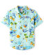 GYMBOReeGymboree, Boys and Toddlers Short Sleeve Button-Down Shirt, Lt Robin, 5T Lt Robin 5T