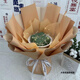 潮思汇花束外壳半成品免包手工创意DIY包装零食礼物满天星纸巾鲜花送人 【橙色】高50cm-花束空包装 送花筒+花泥+30根竹签+胶带+灯串