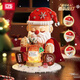 Lizhi (Loz) Luces Bloques de construcción del marco de fotos de Navidad Partículas pequeñas ensambladas juguetes para niños Santa Claus Modelo de adornos Regalos 1283 Árbol de Navidad - Pintura tridimensional