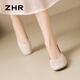 Zhr chaussures plates Tempérament pour femmes Style de banlieue carré Doudou pour femmes Chaussures confortables, légères et polyvalentes, une pièce AH677 M36