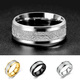 Shen Yun Rime Pattern Titanium Steel Ring Men's Ins Personality Trendy Fashion Handsome Boy's Ring Couple Ring Women's Colorless Rime Pattern Ring No. 8 Silver One