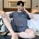 Modal solid color cotton pajamas men's summer short-sleeved teenagers thin cotton summer large-size home clothes pajamas set D1990 (A679) M (recommended 80-115Jin [Jin equals 0.5 kg])