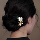 Xiangwan hairpin hairpin four-leaf clover U-shaped hairpin hairpin for women with hair on the back of the head, high-end hairpin hairpin hair accessory