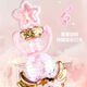 仙女棒儿童星星魔法音乐棒旋转发光夜光火花棒女孩啦啦小公主玩具 9921希腊女神魔法棒蓝色电池版