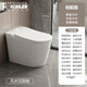 Kohler (KOHLER) new fully automatic smart toilet instant hot no water pressure limit multi-functional siphon household all-in-one electric toilet white screen-standard version-instant hot flushing-warm air drying 300