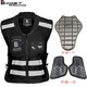 Anti-fall vest motorcycle riding vest vest anti-fall safety clothing Harley reflective clothing motorcycle riding clothing summer men and women black (with protective gear) M