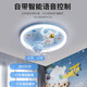 雷士（NVC）男孩卧室吸顶风扇灯360度摇头变频电机全光谱LED宇航员电 (升级款)9207太空人风扇灯 无极