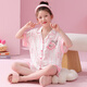 Sie und andere Mädchen Pyjamas Sommereis Seide dünne Strickjacke kurzärmelige Kinderanzug Mädchen Cartoon Sommer Baby Home Kleidung G-6629# Little Pony 100 Größe 8 [Höhe 100-110 cm]