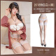 
Qiao Yuzui cohabitation sister sexy nightgown wife dating battle robe sex underwear uniform perspective free from passion temptation 6189 Crimson romantic [beaded dress + strapless shirt + blouse] suspender integrated stockings