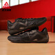 Peak unparalleled badminton shoes for men, new cushioning low-top thin-soled sports shoes, comfortable and wear-resistant professional sports shoes, all black - Black Warrior 42