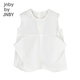 Jnby by JNBY Jiangnan Buyi children's sleeveless shirt H-shaped loose cotton poplin pullover summer girls and children 1P6210840 101/bleached 100 cm