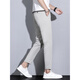 Firs Jeans Shanshan Denim Herren High-End Ice Seide Stretch Neun-Cropped Hosen Herren-Casual Hosen Sommer Dünne gerade, verjüngte drapierende dunkelgraue B9905 28