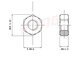 Fengxi Dongming TE 304/316 stainless steel GB6172 hexagon thin nut Thin nut M4M5M6M8M10M24 M42*4.51 304
