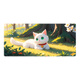 
Three-color cat mouse pad extra large sunglasses cool cat looks handsome big mouse pad desk pad office dog keyboard pad mouse pad simple and versatile customizable high appearance thickened lock edge anti-slip 14079 sunbathing 60 cm x 30 cm x 2 mm