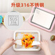 Pink Bunny's new home frying yogurt machine small plug-in-free children's homemade DIY frying ice plate 316 stainless steel milk white (316 stainless steel plus model)