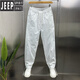 Jeep Spirit Summer Thin Style Trendy Vielseitig viel spleißloser Hose für Männer 2025 Neu lose einfache farbige Kleine Fußhose Khaki 098 M 95-120jin [Jin ist 0,5 kg]