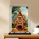 Lingzhi is suitable for Ruoke cuckoo clock small house diy cabin model storage dust-proof box acrylic display box boutique black bottom special price