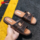 Changxiang Huili 2025 Summer New Men's Slippers Summer Wear Watirpre impermeable primavera informal PVC 3527-7 Rojo 39
