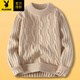 Playboy (Playboy) Halbschildkragenpullover roter Pullover Herren Zodiac Year Herbst und Winter Twist Dicker Pullover Herren-Trendy Lazy Style Sweater 10721/YHL-9230 Red L