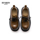 DEEP BREATH Deep Breath Women's Shoes Cowhide Low Top Strap Thick Sole Derby Shoes Gentleman Shoes Women's Shoes AX13117 Yellow Brown 37
