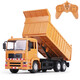 Shanye alloy version remote control dump truck dump truck children's simulation engineering vehicle remote control truck truck electric vehicle handle remote control dump truck [Engineering Yellow] recommended 2 sets of charging battery packs [1 random dinosaur