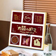 CLCEY网红黑粉喜字肌理画石英砂丙烯数字油画diy手工新结婚礼物装饰画 肌理画chj7371 60*60cm加厚实木内框