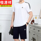 
Hengyuanxiang dad summer T-shirt men's sports suit short-sleeved shorts two-piece set father middle-aged 2025 large size 9922 royal blue (T-shirt + shorts) XL (suitable for 120-140 Jin [Jin equals 0.5 kg])